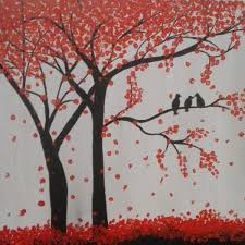 Autumn Tree Wall Painting Fitoor Art