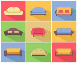 Sofas And Couches Icons Set 460098