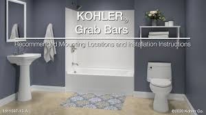 Kohler Grab Bars Recommended Mounting