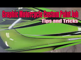 Custom Graphic Motorcycle Paint Job For