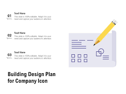 Building Design Plan For Company Icon