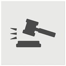 Gavel Judge Lawyer Icon Wall Cookie Diy