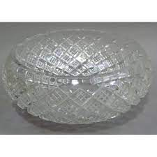 A Cut Glass Lamp Shade For A Table Lamp