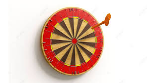 3d Ilration Of A Dartboard On A