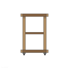 Ilration Of A Kitchen Trolley