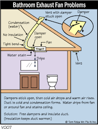 Fixing A Drip At The Bathroom Fan