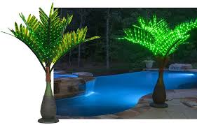 Lighted Palm Trees Wintergreen