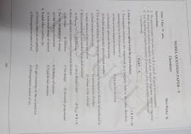 Model Question Paper 8 Chemistry Time