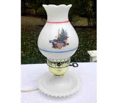 Courting Lamp American Eagle Flags