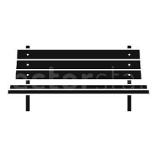 Outdoor Bench Icon Simple Ilration
