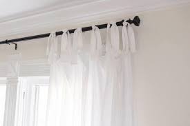 How To Make Curtains Tie Top Curtain