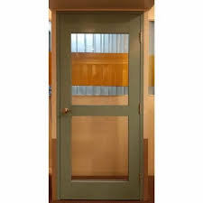 Steel Frame Glass Security Door For