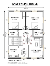 30 X40 East Facing House Plan Is Given