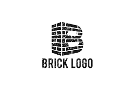 Brick Logo Design Initial Letter B Icon
