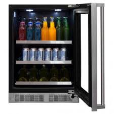 Beverage Center With Display Wine Rack