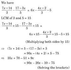 Linear Equations In One Variable Ncert