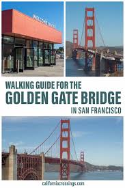 walking across the golden gate bridge