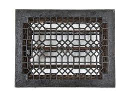 Black Enameled Cast Iron Floor Register