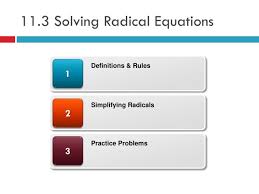 Ppt 11 3 Solving Radical Equations