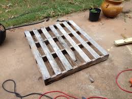 A Pallet Into An Outdoor Patio Bench