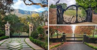 30 Awesome Driveway Gate Ideas To
