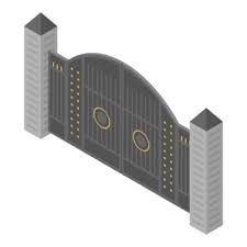 3d Iron Gate Design Wrought Door Pillar