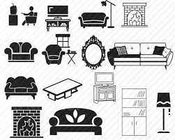 Living Room Furniture Svg Bundle Couch