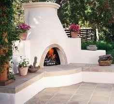 Outdoor Stucco Fireplace Ideas