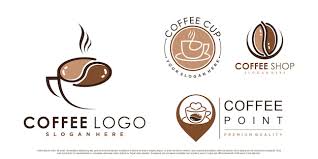Premium Vector Coffee Icon Set Logo