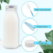 473ml Glass Milk Bottles With Reusable