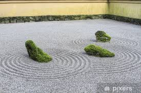 Wall Mural Japanese Zen Sand Garden