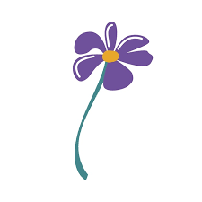 Premium Vector Purple Flower With An