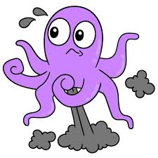 Premium Vector Purple Octopus Is