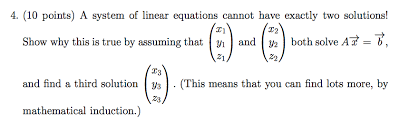 A System Of Linear Equations Cannot