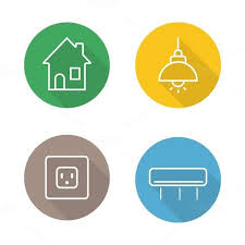 Modern House Interior Icons