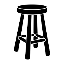 Bar Stool Vector Art Icons And