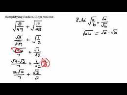 Radical Expression With Fractions