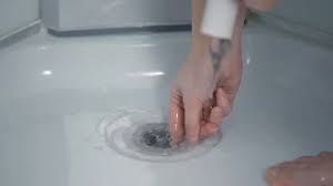 Bath Tub Drain Plug Stock Footage