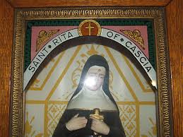 Antique Saint Rita Of Cascia Oak