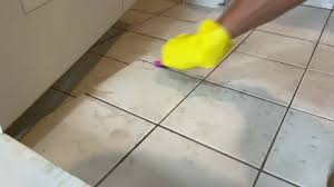 Clean Bathroom Floor White Ceramic Tile