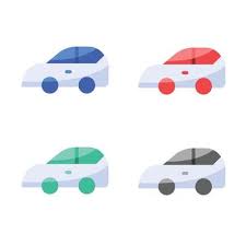 Vector Car Icon Electric Car Icon
