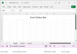 Status Bar In Excel How To Customize
