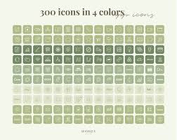 Sage Green Ios App Icons Aesthetic 4000