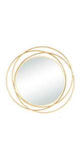 Decmode 41 X 41 Gold Wall Mirror With