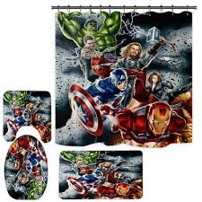 Marvel Avengers 4pcs Bathroom Rugs Set