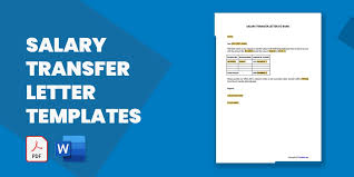 Salary Transfer Letter Template 15