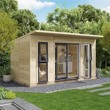 Billyoh Canvas Insulated Garden Room Pt 12ft X 8ft 3 5x2 5m Extra Window