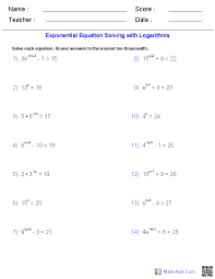 Worksheets Algebra Worksheets Algebra