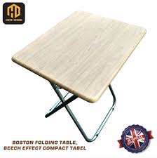 Boston Folding Table Wooden Top Beech