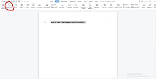 Add Page In Word Without Page Number